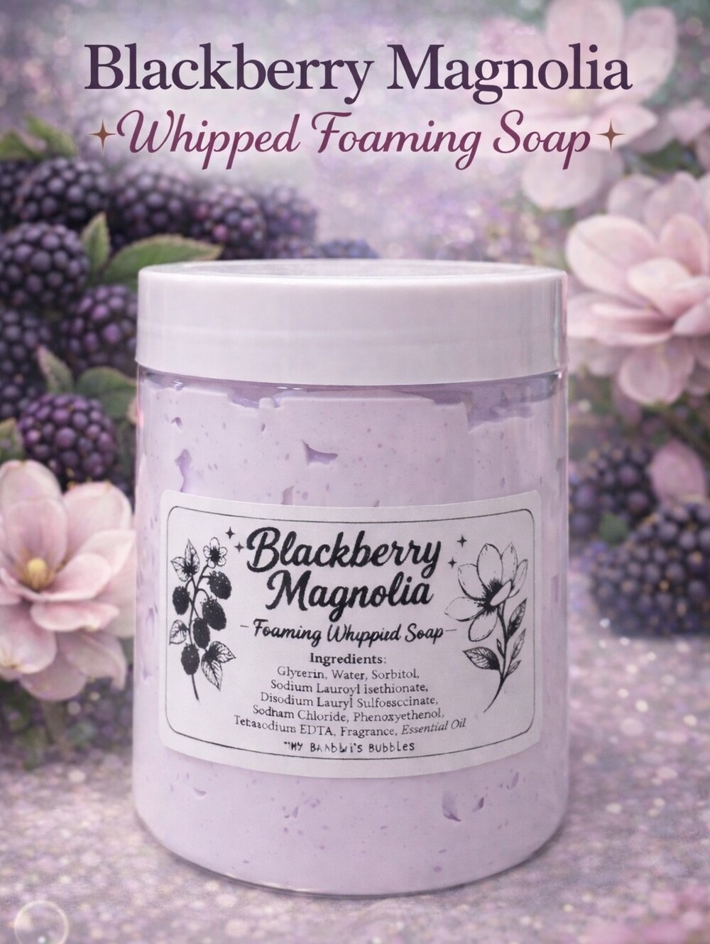 8oz Hand Crafted Whipped Glycerin Foaming Soap 8oz - Picture 3 of 9